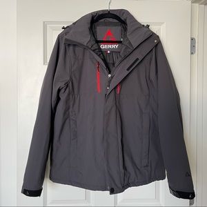 Gerry Weber Men's Crusade System Charcoal Gray Snowboard Jacket. Size Large